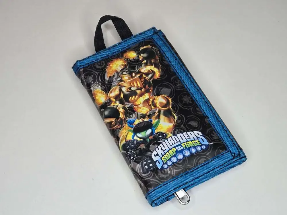 Skylanders Swap Force Tri-Fold Velcro Wallet with ID Window and Zipper Pocket